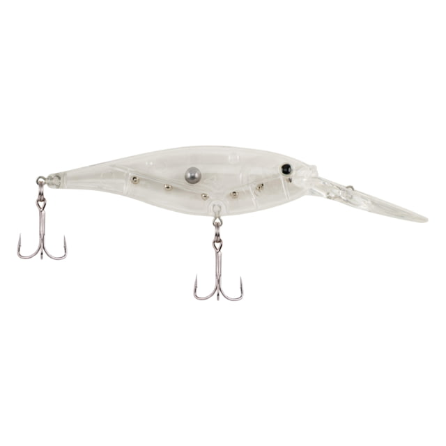 Berkley Flicker Shad Hard Bait Crankbait 1/2 oz 3 1/2in / 9cm 11ft-13ft / 3.4m-4.0m Hook Size 4 2 Hooks Clear