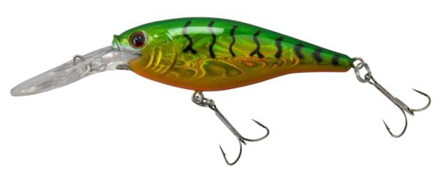 Berkley Flicker Shad Hard Bait Crankbait 1/4 oz 2 1/4in / 6cm 10ft-12ft / 3.0m-3.7m Hook Size 6 2 Hooks Slick Firetiger