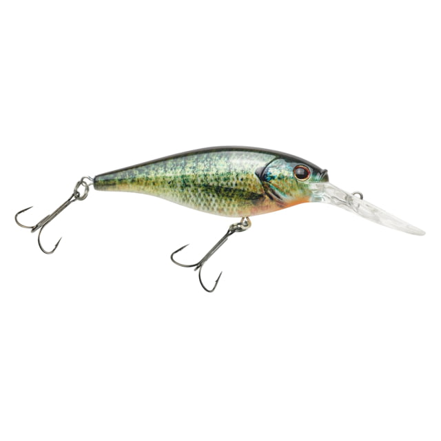 Berkley Flicker Shad Hard Bait Crankbait 3/16 oz 2in / 5cm 9ft-11ft / 2.7m-3.4m Hook Size 8 2 Hooks HD Bluegill