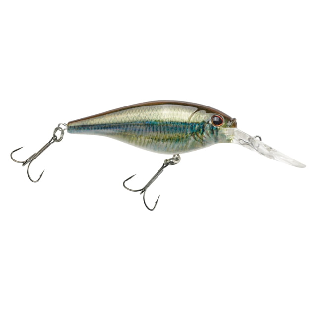 Berkley Flicker Shad Hard Bait Crankbait 3/16 oz 2in / 5cm 9ft-11ft / 2.7m-3.4m Hook Size 8 2 Hooks HD Emerald Shiner
