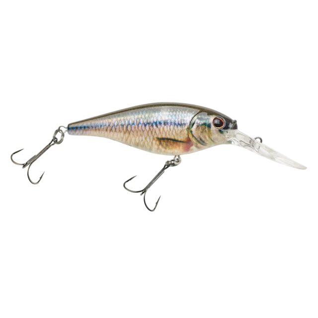 Berkley Flicker Shad Hard Bait Crankbait 3/16 oz 2in / 5cm 9ft-11ft / 2.7m-3.4m Hook Size 8 2 Hooks HD Fathead Minnow