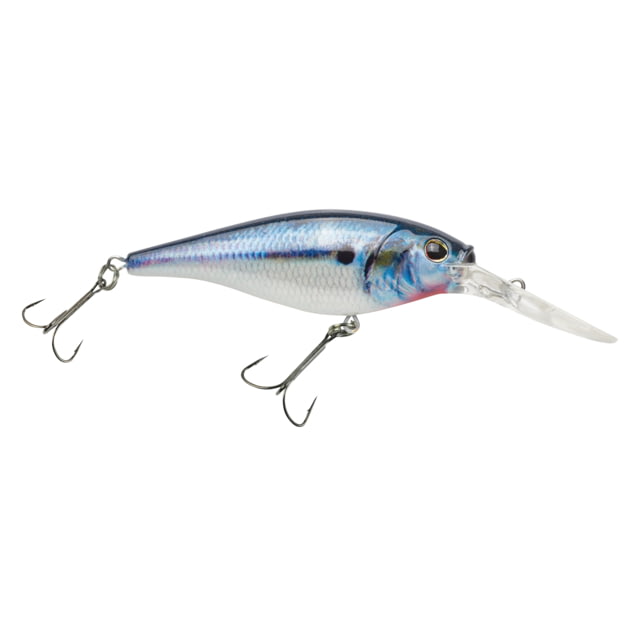 Berkley Flicker Shad Hard Bait Crankbait 3/16 oz 2in / 5cm 9ft-11ft / 2.7m-3.4m Hook Size 8 2 Hooks HD Threadfin Shad