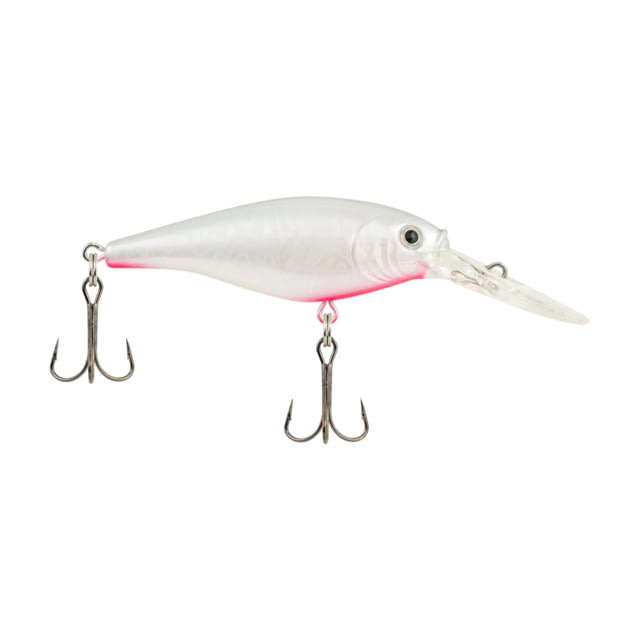 Berkley Flicker Shad Hard Bait Crankbait 3/16 oz 2in / 5cm 9ft-11ft / 2.7m-3.4m Hook Size 8 2 Hooks Slick Pearl Silver