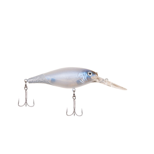Berkley Flicker Shad Hard Bait Crankbait 5/16 oz 2 3/4in / 7cm 11ft-13ft / 3.4m-4.0m Hook Size 6 2 Hooks Firetail Ghost Glitter