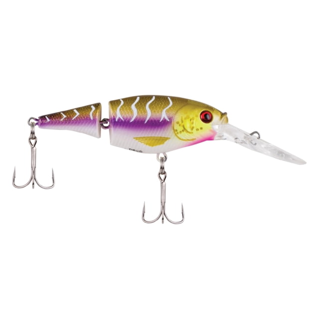 Berkley Flicker Shad Jointed Hard Bait Crankbait 1/3 oz 2 3/4in / 7cm 7ft-9ft / 2.1m-2.7m Hook Size 6 2 Hooks Purple Tiger