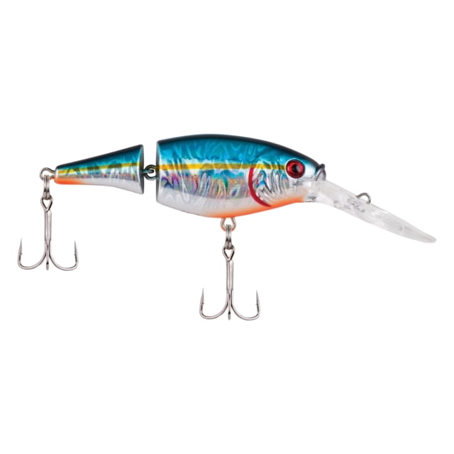 Berkley Flicker Shad Jointed Hard Bait Crankbait 1/3 oz 2 3/4in / 7cm 7ft-9ft / 2.1m-2.7m Hook Size 6 2 Hooks Slick Blue Alewife
