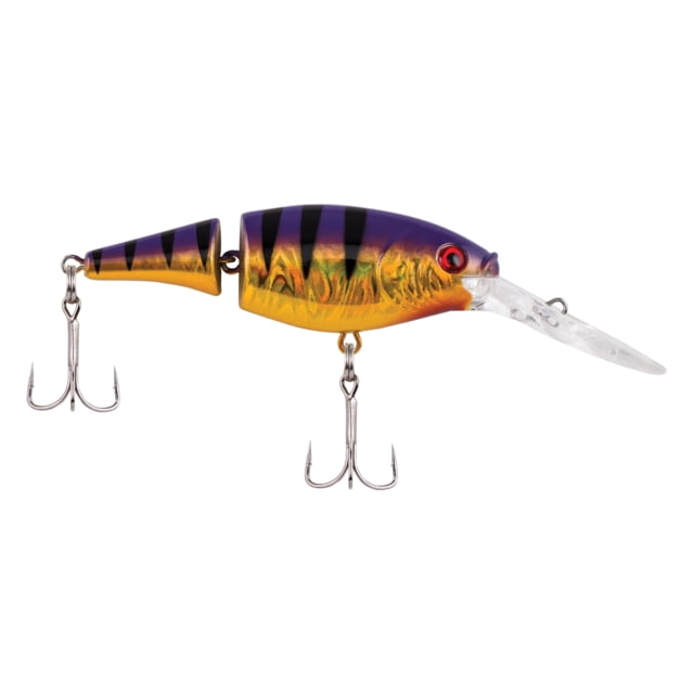 Berkley Flicker Shad Jointed Hard Bait Crankbait 1/3 oz 2 3/4in / 7cm 7ft-9ft / 2.1m-2.7m Hook Size 6 2 Hooks Slick Purple Bengal
