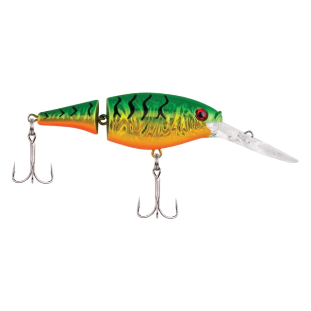 Berkley Flicker Shad Jointed Hard Bait Crankbait 1/5 oz 2in / 5cm 5ft-7ft / 1.5m-2.1m Hook Size 8 2 Hooks Slick Firetiger