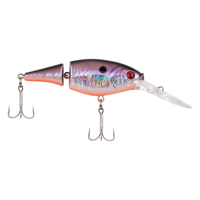 Berkley Flicker Shad Jointed Hard Bait Crankbait 1/5 oz 2in / 5cm 5ft-7ft / 1.5m-2.1m Hook Size 8 2 Hooks Slick Smelt