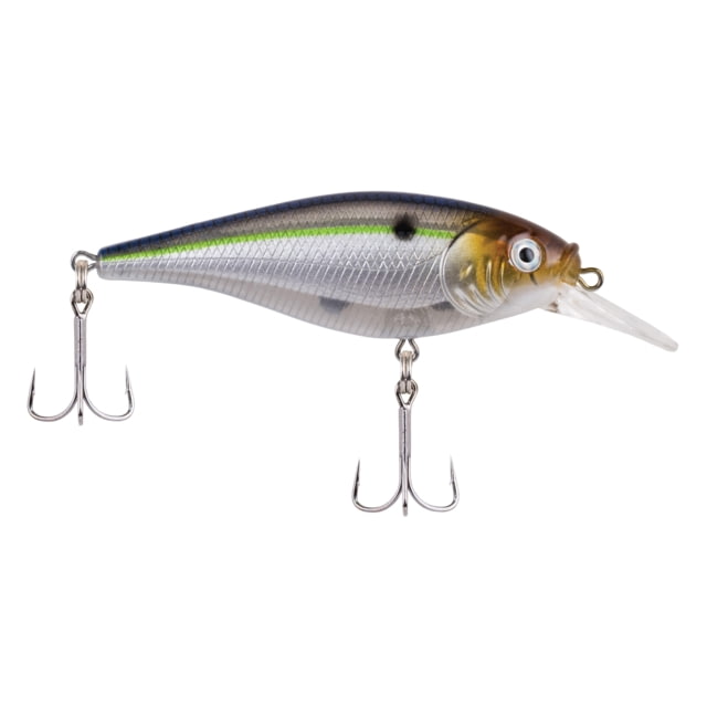 Berkley Flicker Shad Shallow Hard Bait Crankbait 1/6 oz 2in / 5cm 2ft-4ft / 0.5m-1.2m Hook Size 8 2 Hooks Blue Smelt