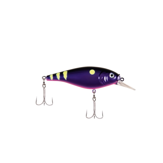 Berkley Flicker Shad Shallow Hard Bait Crankbait 1/6 oz 2in / 5cm 2ft-4ft / 0.5m-1.2m Hook Size 8 2 Hooks Firetail Chrome Candy