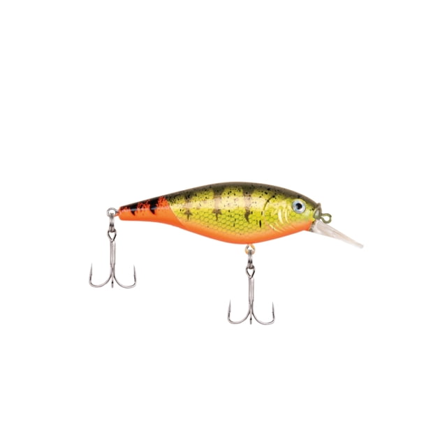 Berkley Flicker Shad Shallow Hard Bait Crankbait 2/7 oz 2 3/4in / 7cm 3ft-6ft / 1m-2m Hook Size 6 2 Hooks Firetail Hot Perch