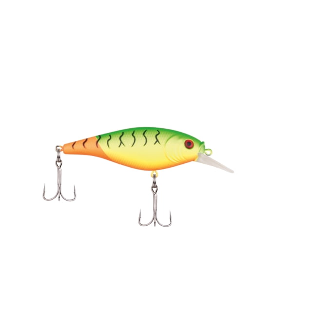 Berkley Flicker Shad Shallow Hard Bait Crankbait 2/7 oz 2 3/4in / 7cm 3ft-6ft / 1m-2m Hook Size 6 2 Hooks Firetail MF Hot Firetiger