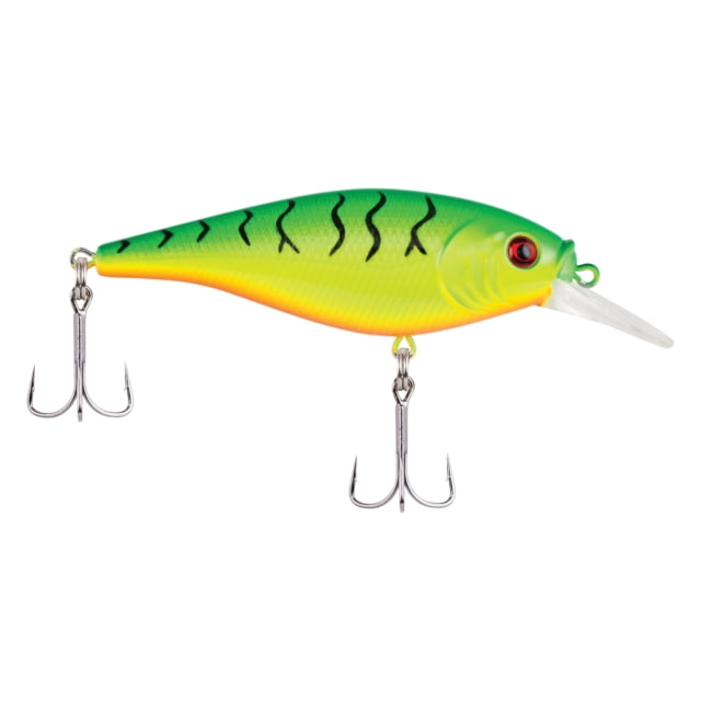 Berkley Flicker Shad Shallow Hard Bait Crankbait 2/7 oz 2 3/4in / 7cm 3ft-6ft / 1m-2m Hook Size 6 2 Hooks Firetiger