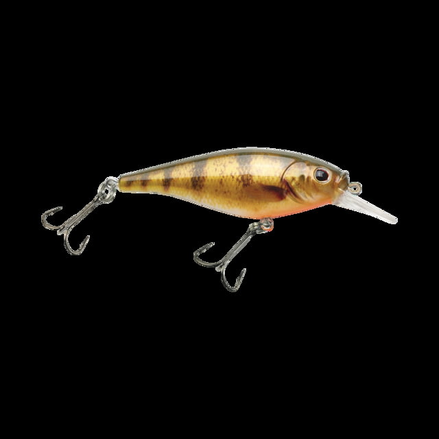 Berkley Flicker Shad Shallow Hard Bait Crankbait 2/7 oz 2 3/4in / 7cm 3ft-6ft / 1m-2m Hook Size 6 2 Hooks HD Yellow Perch