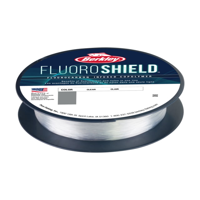 Berkley Fluoroshield Fluorocarbon infused Co-polymer ClearManageable on both spinning and casting gear 15lb.300yds.