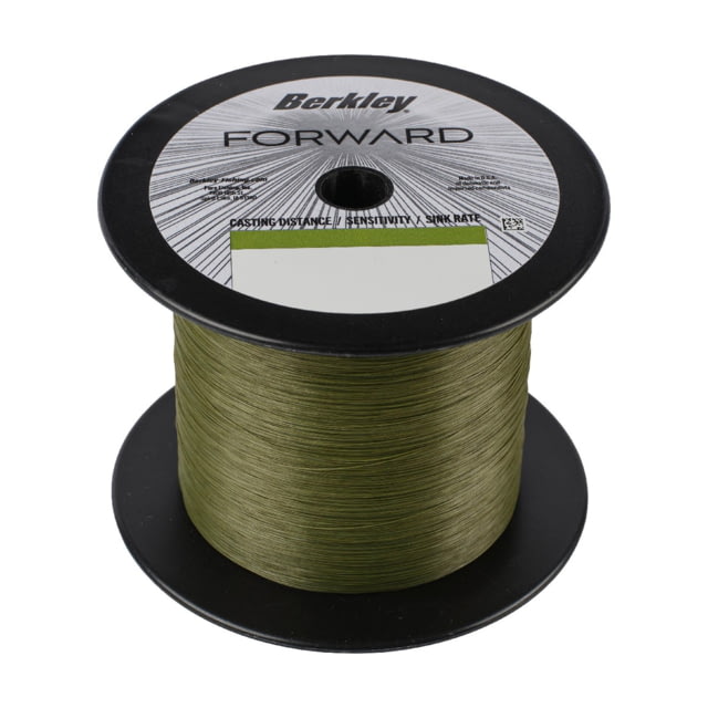Berkley Berkley Forward Braid Bulk Spool 12lb Low-Vis Green 0.008 in/0.20 mm