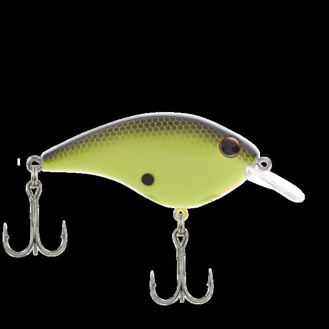 Berkley Frittside Hard Bait Crankbait 5 Junior 1/4oz 2in / 5cm 2ft-5ft / 0.5-1.5m Hook Size 7 2 Hooks Black Chartreuse