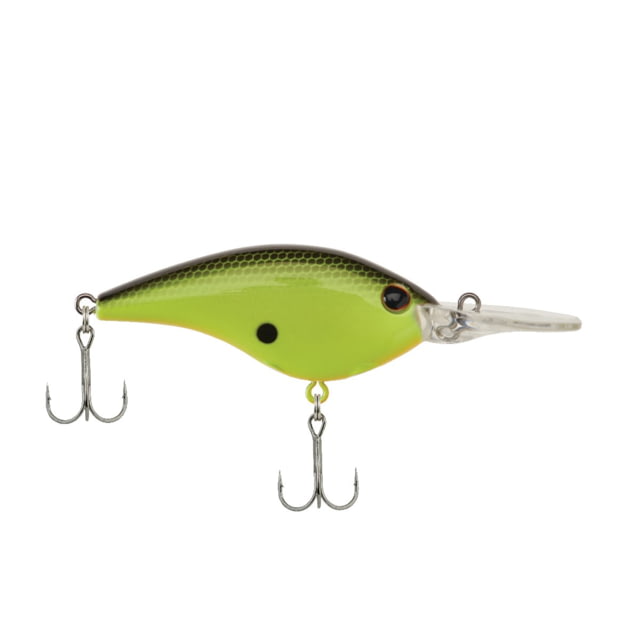 Berkley Berkley Frittside Hard Bait Crankbait 7 3/7oz 2 1/2in / 6 2/5cm 5ft-7ft / 1.5m-2.1m Hook Size 5 2 Hooks Black Chartreuse 7