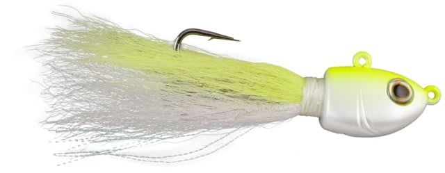 Berkley Fusion19 Bucktails sharp corrosion resistant size 10/0 Fusion19 Treble 6 oz White Chartreuse