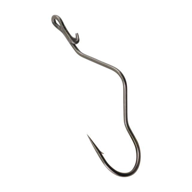 Berkley Fusion19 Slow-Turn Hook Needle Point Bait Keeper/Live Bait Smoke Satin Size 1/0 10 per Pack