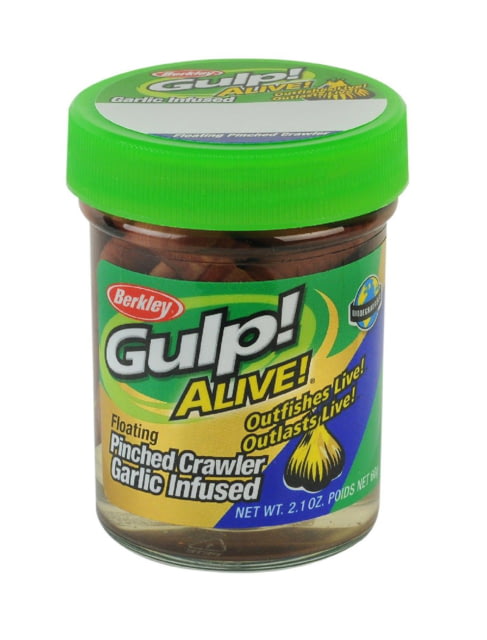 Berkley Berkley Gulp Alive Floating Pinched Crawler 2in Nightcrawler