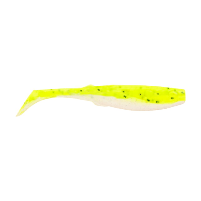 Berkley Gulp Alive Paddleshad Pint 4x7 3in Chartreuse Pepper Neon