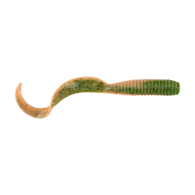 Berkley Gulp Alive Saltwater Grub Soft Bait Saltwater 6in / 15cm Lime Tiger Glow