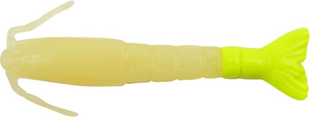 Berkley Gulp Alive Shrimp Bait 3in. Glow/Chartreuse 177358