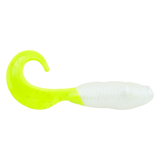 Berkley Gulp Alive Swimming Mullet Pearl White/Chartreuse 3in 8cm