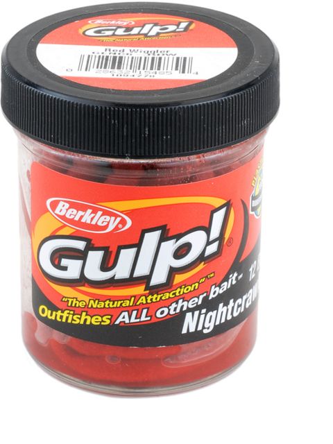 Berkley Gulp Extruded Nightcrawler Bait 6in. Red Wiggler 176232