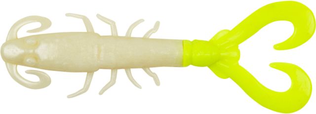 Berkley Gulp Mantis Shrimp 3in. Bait Pearl White Chartreuse 178236