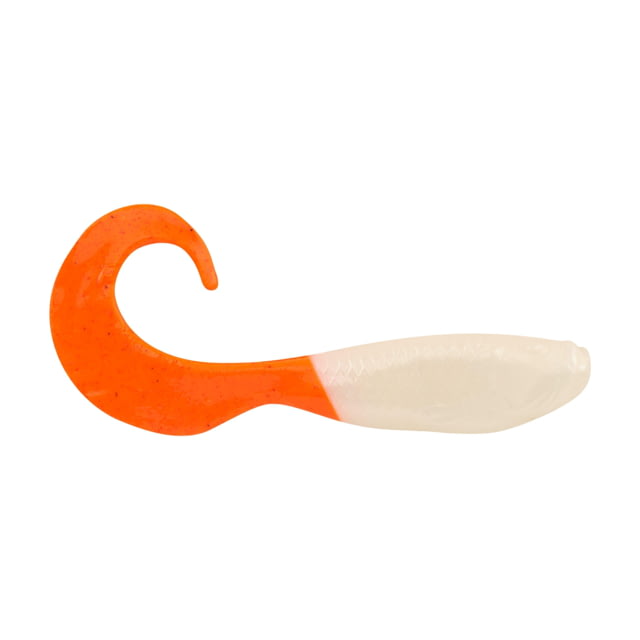 Berkley Gulp Minnow Grub Soft Bait 3in / 8cm Pearl White/Fluorescent Orange
