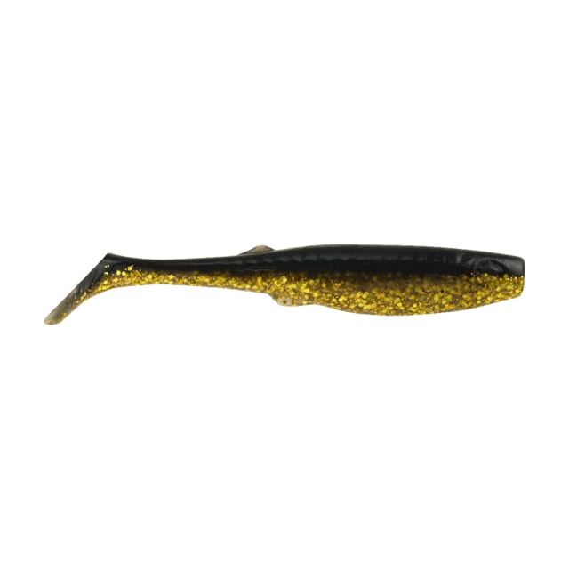 Berkley Berkley Gulp Saltwater Paddleshad Soft Bait Lures 6in 3 Pack Black Gold
