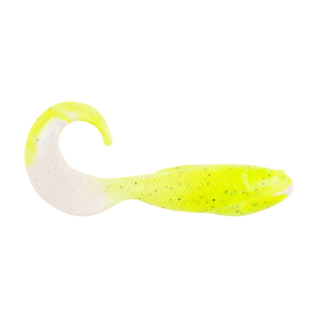 Berkley Berkley Gulp Saltwater Swimming Mullet Soft Bait 4in 10 Pack Chartreuse Pepper Neon