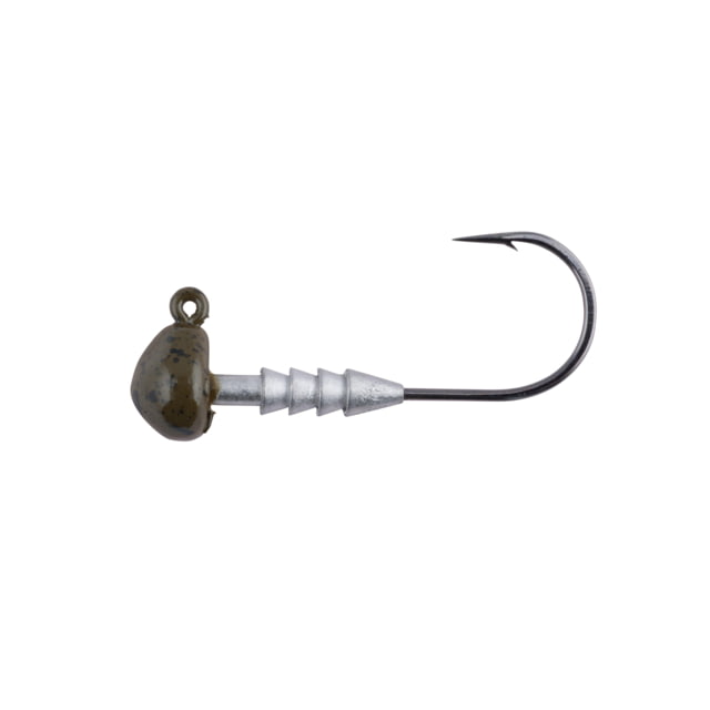 Berkley Half Head Jigs Hook Size 1/0 Tackle Size 1/8oz / 3.5g Green Pumpkin