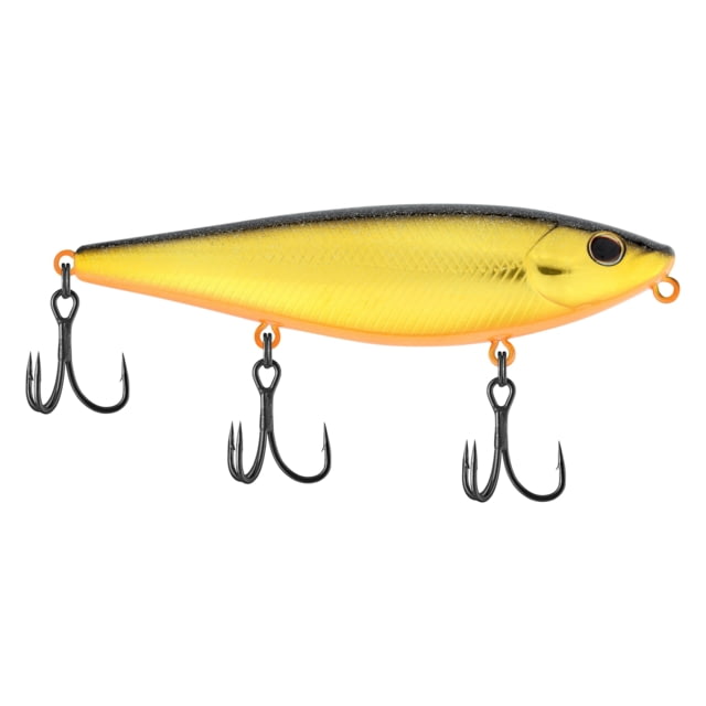 Berkley HighJacker Saltwater Hard Bait Topwater Saltwater 100 2/3 oz 100mm Topwater Hook Size 6 3 Hooks Black Gold