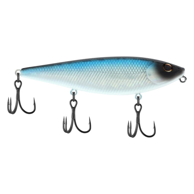 Berkley HighJacker Saltwater Hard Bait Topwater Saltwater 100 2/3 oz 100mm Topwater Hook Size 6 3 Hooks Blue Bullet