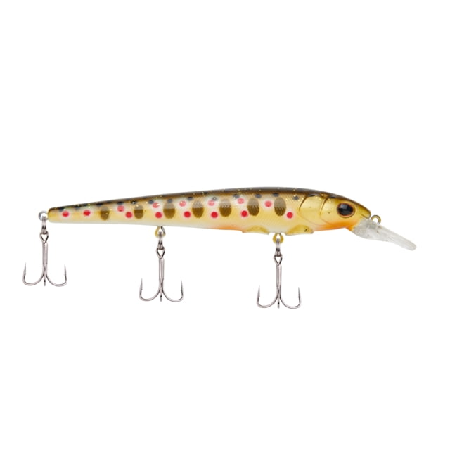 Berkley Hit Stick Hard Bait Crankbait 11 1/3 oz 4 1/2in / 11cm 3ft-6ft / 0.9m-1.8m Hook Size 8 3 Hooks Brown Trout