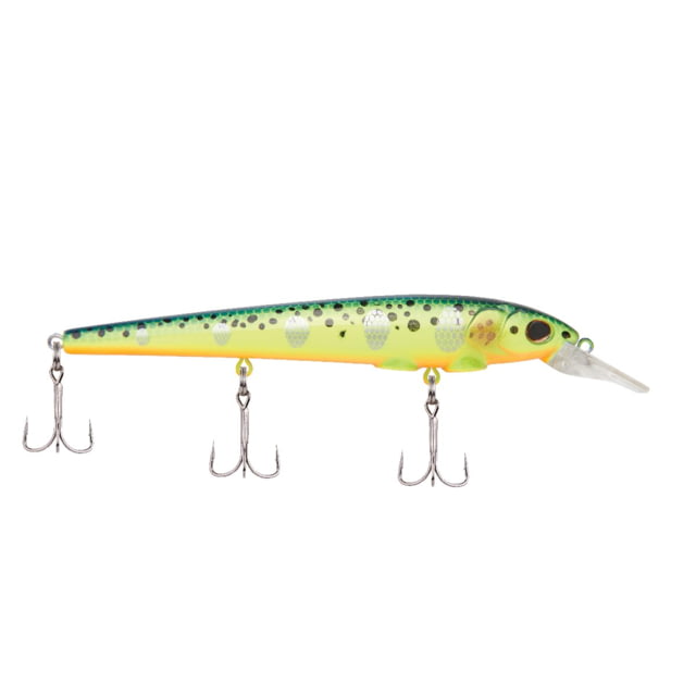 Berkley Berkley Hit Stick Hard Bait Crankbait 11 1/3 oz 4 1/2in / 11cm 3ft-6ft / 0.9m-1.8m Hook Size 8 3 Hooks Crazy Steel