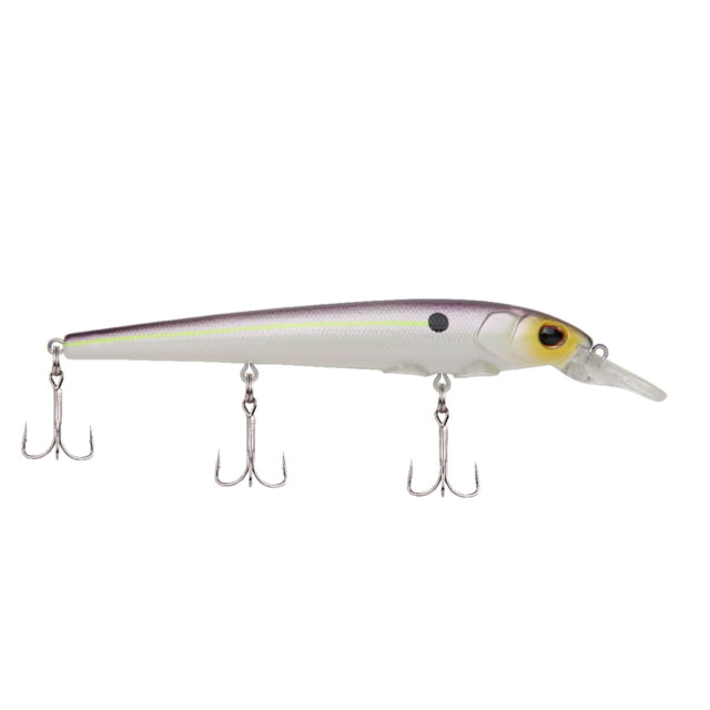 Berkley Berkley Hit Stick Hard Bait Crankbait 11 1/3 oz 4 1/2in / 11cm 3ft-6ft / 0.9m-1.8m Hook Size 8 3 Hooks Purple Glimmer