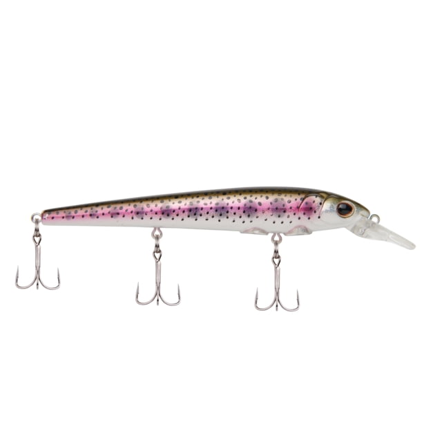 Berkley Hit Stick Hard Bait Crankbait 11 1/3 oz 4 1/2in / 11cm 3ft-6ft / 0.9m-1.8m Hook Size 8 3 Hooks Rainbow Trout