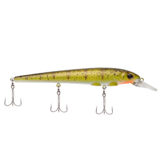 Berkley Berkley Hit Stick Hard Bait Crankbait 11 1/3 oz 4 1/2in / 11cm 3ft-6ft / 0.9m-1.8m Hook Size 8 3 Hooks Yellow Perch