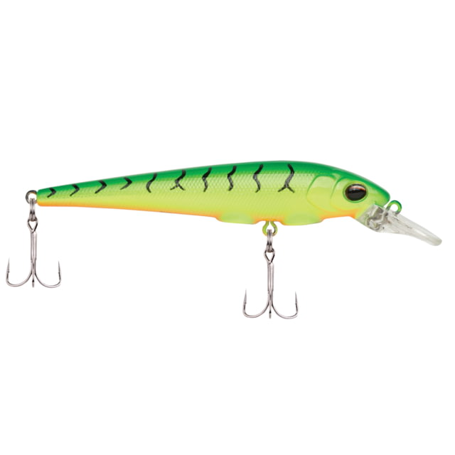 Berkley Berkley Hit Stick Hard Bait Crankbait 11 1/3 oz 4 1/2in / 11cm 3ft-6ft / 0.9m-1.8m Hook Size 8 3 Hooks Firetiger