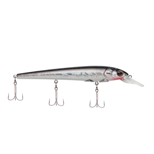 Berkley Hit Stick Hard Bait Crankbait 13 1/2 oz 5 1/9in / 13cm 3ft-6ft / 0.9m-1.8m Hook Size 6 3 Hooks Black Silver