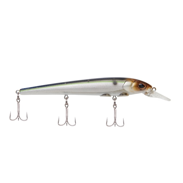 Berkley Hit Stick Hard Bait Crankbait 13 1/2 oz 5 1/9in / 13cm 3ft-6ft / 0.9m-1.8m Hook Size 6 3 Hooks Blue Smelt