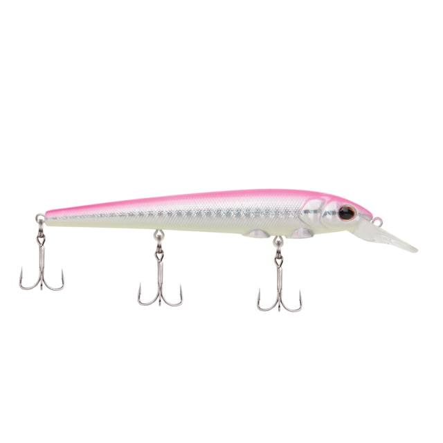 Berkley Hit Stick Hard Bait Crankbait 15 8/9 oz 6in / 15cm 6ft-9ft / 1.8m-2.7m Hook Size 4 3 Hooks Hot Pink Silver