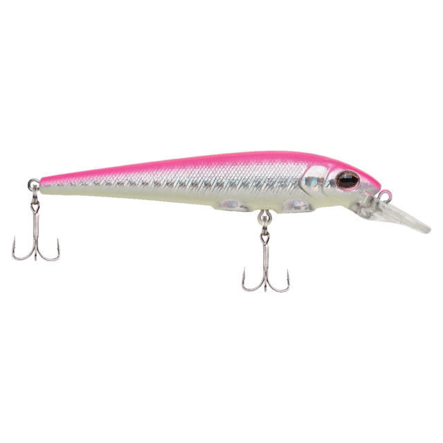 Berkley Berkley Hit Stick Hard Bait Crankbait 9 1/4 oz 3 1/2in / 9cm 2.5ft-6ft Hook Size 8 2 Hooks Hot Pink Silver