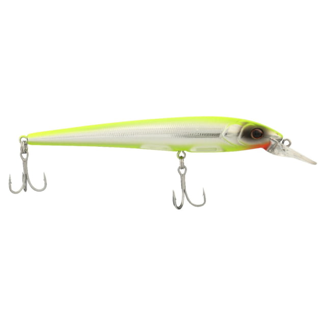 Berkley Berkley Hit Stick Saltwater Hard Bait Crankbait Saltwater 120 120mm 3ft-6ft / 0.9m-1.8m Hook Size 6 2 Hooks Chrome/Chartreuse