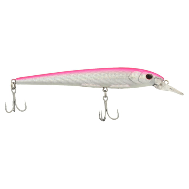 Berkley Berkley Hit Stick Saltwater Hard Bait Crankbait Saltwater 95 95mm 3ft-6ft / 0.9m-1.8m Hook Size 8 2 Hooks Pink Silver